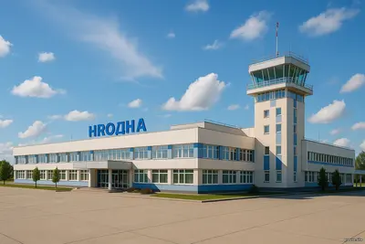 Аэропорт Гродно: западное небо Беларуси небо над старым городом